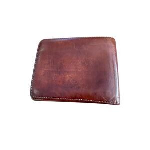 Buxton Men’s Bifold Wallet Brown Genuine Leather Credit Card Smooth ID Slot